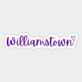 williamstown script Sticker